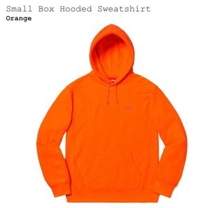 Supreme Small Box Hooded Sweatshirt Orange SS20